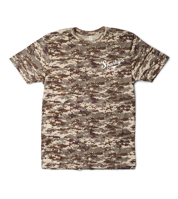 Sharky's Unisex Camo Tee