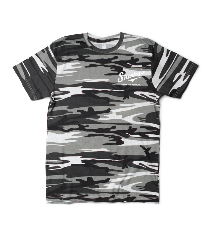 Sharky's Unisex Camo Tee
