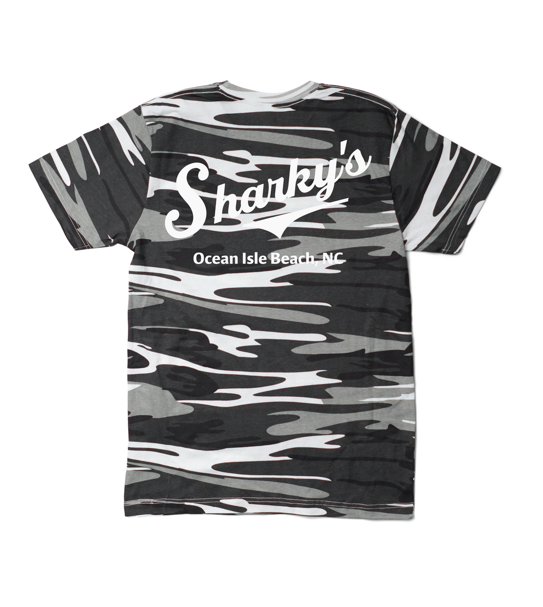 Sharky's Unisex Camo Tee