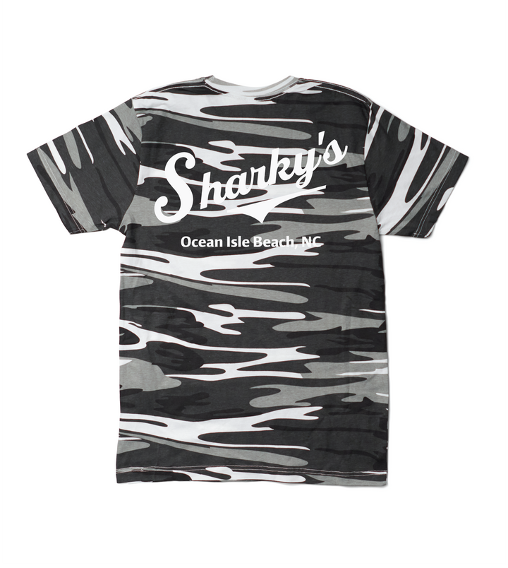 Sharky's Unisex Camo Tee