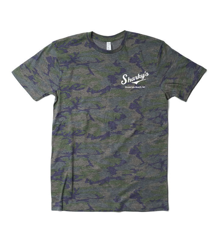 Sharky's Unisex Camo Jersey Tee