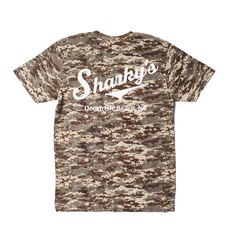 Sharky's Unisex Camo Tee