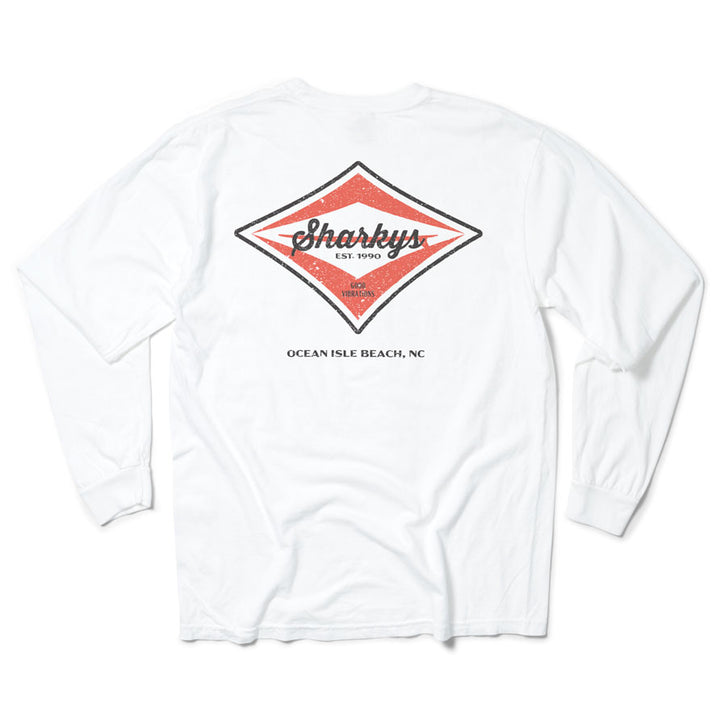 Sharky's Unisex Good Vibrations Long Sleeve Tee