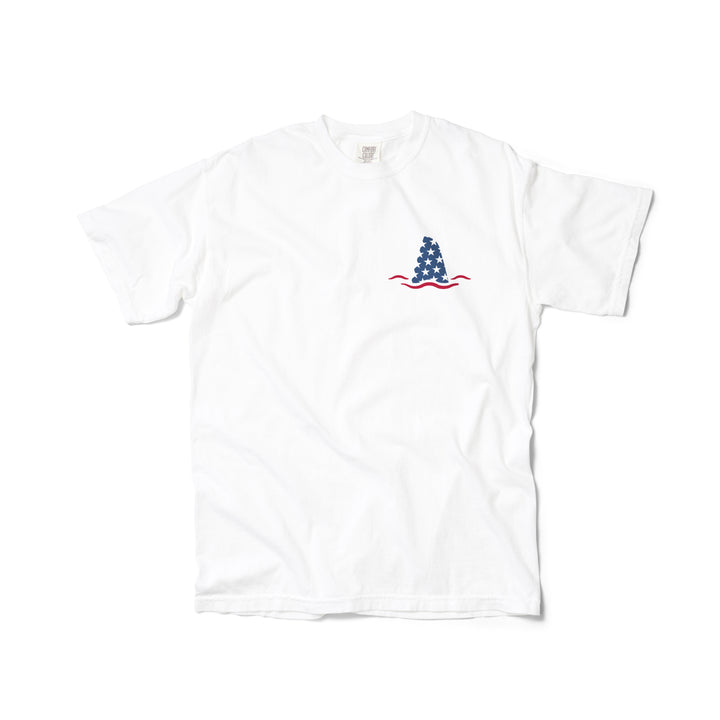 Sharky's Unisex Patriotic Fin Tee