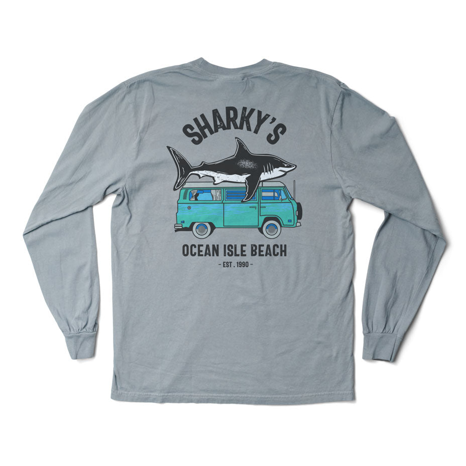 Sharky's Unisex Vintage Bus Longsleeve Tee