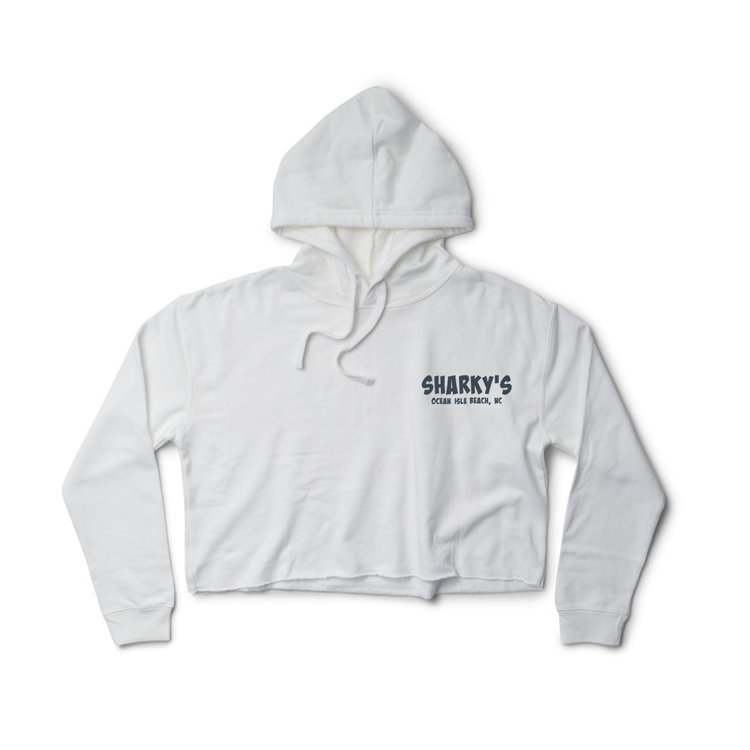 Sharky's Womens Hang Ten Cropped Hoodie