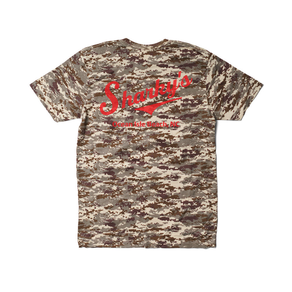 Sharky's Unisex Camo Tee