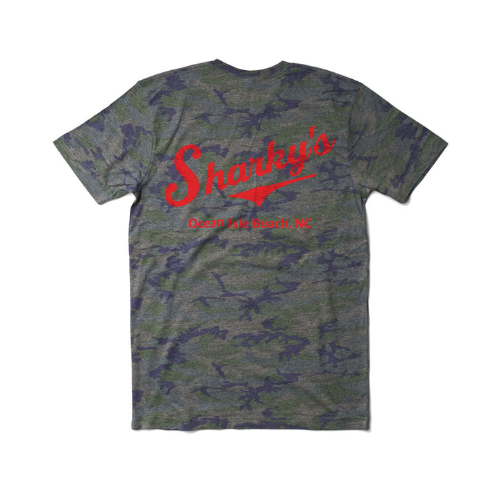 Sharky's Unisex Camo Jersey Tee