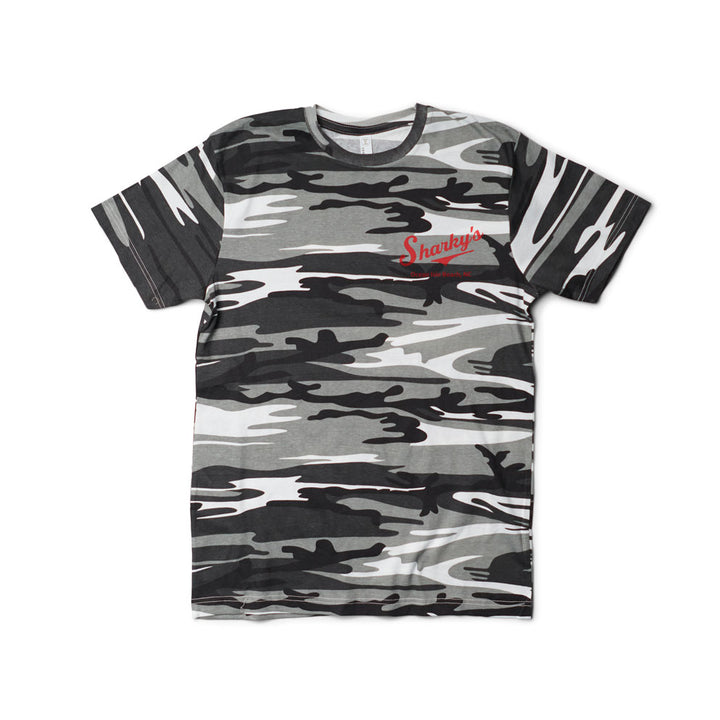 Sharky's Unisex Camo Tee