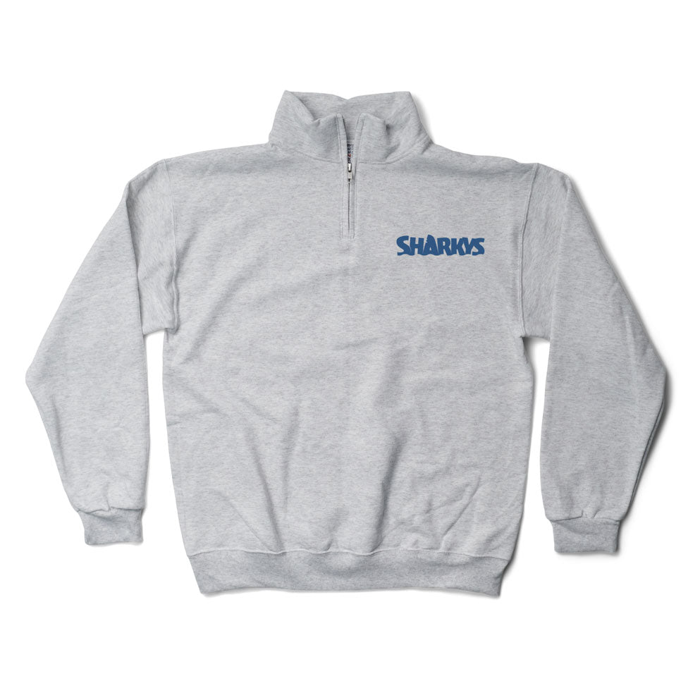 Sharky's Unisex Embroidery Logo Quarter Zip