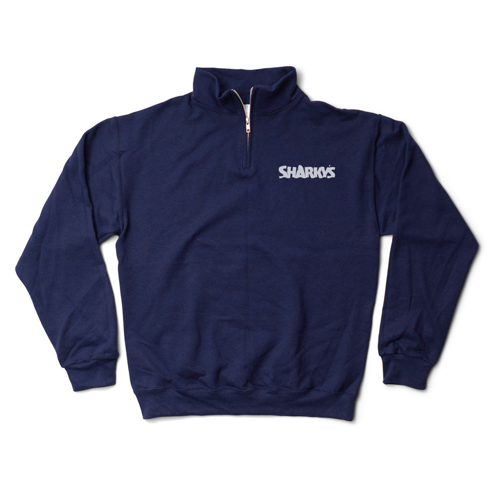 Sharky's Unisex Embroidery Logo Quarter Zip