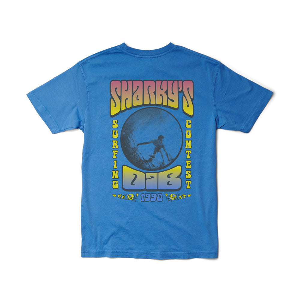 Sharky's Unisex Surf Contest Pocket Tee