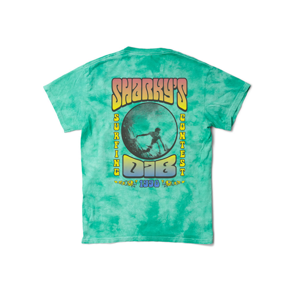 Sharky's Unisex Surf Contest Tie Dye Tee