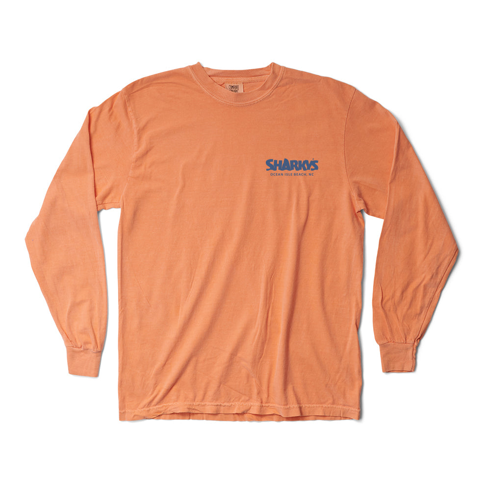 Sharky's Unisex Sunset Ocean Isle Long Sleeve Tee