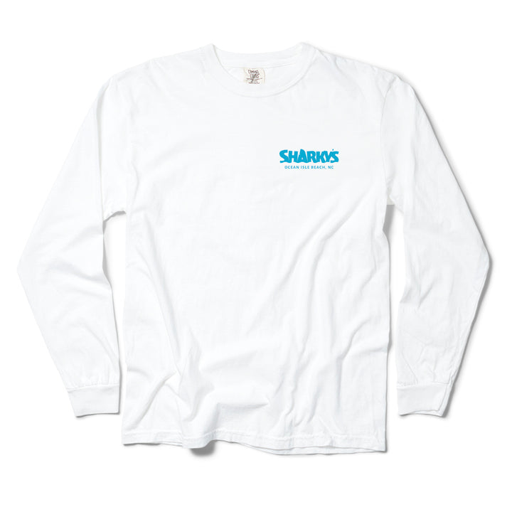 Sharky's Unisex Sunset Ocean Isle Long Sleeve Tee